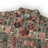 Hawaiian Tapa Style Tribal Pattern Shirt - The Palmix